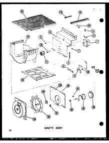 03 - Cavity Assy parts for Amana Refrigerator SRI19W / P7332013W from AppliancePartsPros.com
