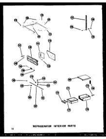 14 - Ref Interior Parts parts for Amana Refrigerator SRI19W-C / P6034071W C from AppliancePartsPros.com