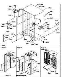 02 - Cabinet Parts & Toe Grille parts for Amana Refrigerator SRI21VE / P1315601W E from AppliancePartsPros.com