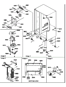 04 - Drain Systems, Rollers, And Evap Assy parts for Amana Refrigerator SRI21VE / P1315601W E from AppliancePartsPros.com