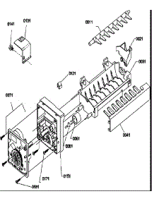 07 - Ice Maker Parts parts for Amana Refrigerator SRI21VE / P1315601W E from AppliancePartsPros.com