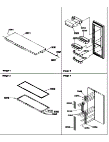 10 - Ref Door & Door Trim And Handles parts for Amana Refrigerator SRI21VE / P1315601W E from AppliancePartsPros.com