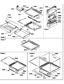 03 - Deli, Shelves, Crisper Assemblies & Acs parts for Amana Refrigerator SRI21VL / P1315601W L from AppliancePartsPros.com