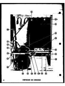 02 - Compressor And Condenser parts for Amana Refrigerator SRI22D from AppliancePartsPros.com