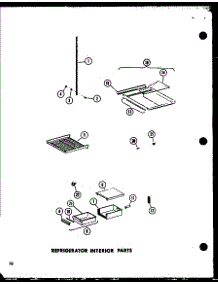 10 - Ref Interior Parts parts for Amana Refrigerator SRI-22E-A / P7487021W A from AppliancePartsPros.com