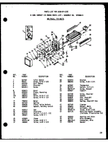 02 - 8 Cube Compact Ice Maker parts for Amana Refrigerator SRI-22E-C / P7410011W C from AppliancePartsPros.com