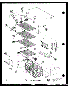02 - Fz Accessory parts for Amana Refrigerator SRI22GL / P7745511W L from AppliancePartsPros.com