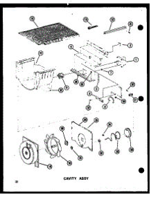 03 - Cavity Assy parts for Amana Refrigerator SRI519D / P7390019W from AppliancePartsPros.com