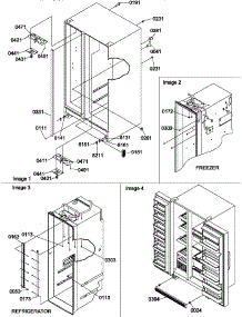 02 - Cabinet Parts And Toe Grille parts for Amana Refrigerator SS21SW / P1193802W W from AppliancePartsPros.com