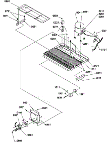 09 - Machine Compartment parts for Amana Refrigerator SS25TW / P1194004W W from AppliancePartsPros.com