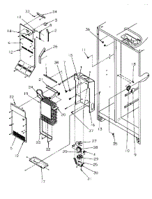 06 - Evap & Air Handling parts for Amana Refrigerator SSD21SBW / P1193904W W from AppliancePartsPros.com