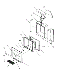 11 - Ice And Water Cavity Assy parts for Amana Refrigerator SSD21SBW / P1193904W W from AppliancePartsPros.com