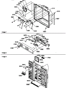 06 - Ice & Water Cav / Elec Brkt,& Toe Grille parts for Amana Refrigerator SSD21SL / P1193908W L from AppliancePartsPros.com