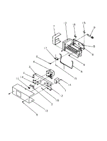 12 - Ice Maker parts for Amana Refrigerator SSD21SW / P1193901W W from AppliancePartsPros.com