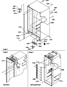 02 - Cabinet Parts parts for Amana Refrigerator SSD21SW / P1193908W W from AppliancePartsPros.com