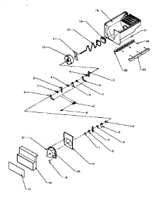 02 - Crushed Ice Bucket parts for Amana Refrigerator SSD25N2L / P1181322W L from AppliancePartsPros.com