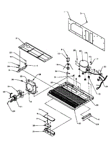 11 - Machine Compartment parts for Amana Refrigerator SSD25N5L / P1178903W L from AppliancePartsPros.com