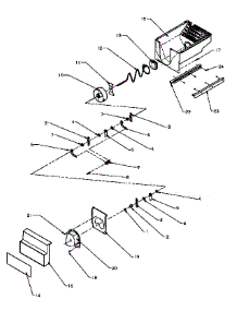 02 - Crushed Ice Bucket parts for Amana Refrigerator SSD25N5W / P1178903W W from AppliancePartsPros.com