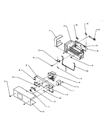 12 - Ice Maker parts for Amana Refrigerator SSD25SBL / P1190413W L from AppliancePartsPros.com