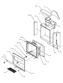 11 - Ice & Water Cavity Assy parts for Amana Refrigerator SSD25SW / P1190402W W from AppliancePartsPros.com