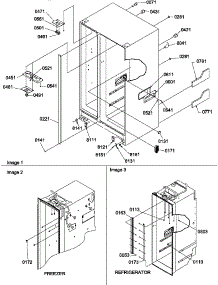 02 - Cabinet Parts parts for Amana Refrigerator SSD25TE / P1314201W E from AppliancePartsPros.com