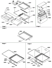 03 - Deli, Shelf, Crisper Assemblies & Acs parts for Amana Refrigerator SSD25TL / P1190316W L from AppliancePartsPros.com