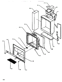 11 - Ice & Water Cavity parts for Amana Refrigerator SSD522NBL / P1181001W L from AppliancePartsPros.com