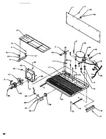 14 - Machine Compartment parts for Amana Refrigerator SSD522SW / P1184702W W from AppliancePartsPros.com