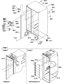 02 - Cabinet Parts parts for Amana Refrigerator SSD522TBW / P1309901W W from AppliancePartsPros.com