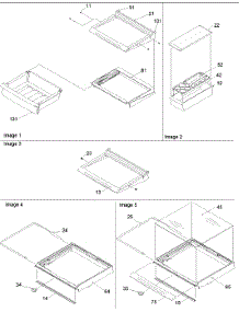 03 - Deli, Shelves & Crisper Assy parts for Amana Refrigerator SSD522VS / P1320307W S from AppliancePartsPros.com