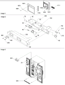 06 - Façade Dispenser Cover & Elec. Brkt Assy parts for Amana Refrigerator SSD522VS / P1320307W S from AppliancePartsPros.com