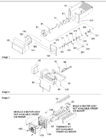 09 - Ice Bucket Auger & Ice Maker Parts parts for Amana Refrigerator SSD522VS / P1320307W S from AppliancePartsPros.com