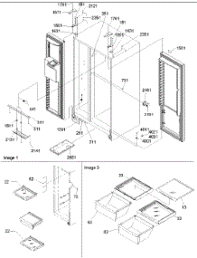 11 - Lights, Hinges & Shelving parts for Amana Refrigerator SSD522VS / P1320307W S from AppliancePartsPros.com