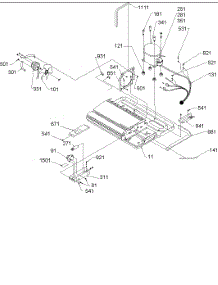 12 - Machine Compartment parts for Amana Refrigerator SSD522VS / P1320307W S from AppliancePartsPros.com