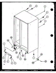 11 - Rollers And Cabinet Back parts for Amana Refrigerator SW22MBW / P1153503W W from AppliancePartsPros.com
