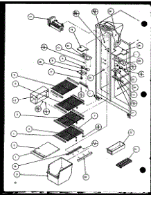 05 - Fz Shelving And Ref Light parts for Amana Refrigerator SX22J / P1104029W from AppliancePartsPros.com