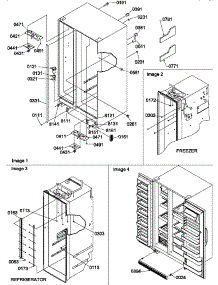 02 - Cabinet Parts And Toe Grille parts for Amana Refrigerator SX22SW / P1190210W W from AppliancePartsPros.com