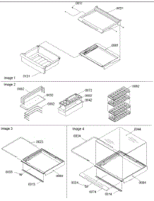 03 - Deli, Shelves, Crisper Assy, Accessories parts for Amana Refrigerator SX23VE / P1315401W E from AppliancePartsPros.com