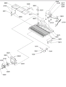 10 - Machine Compartment & Muffler Assy parts for Amana Refrigerator SX23VL / P1315401W L from AppliancePartsPros.com