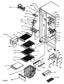 06 - Fz Shelving And Ref Light parts for Amana Refrigerator SX25NW / P1162704W W from AppliancePartsPros.com