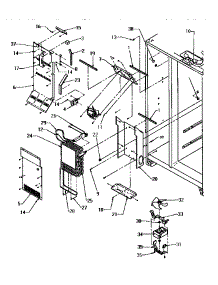 06 - Evap & Air Handling (Fzr) parts for Amana Refrigerator SX25SE / P1190203W E from AppliancePartsPros.com