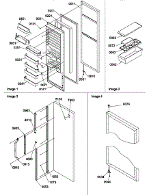 09 - Ref Door And Accessories parts for Amana Refrigerator SX25SL / P1190214W L from AppliancePartsPros.com