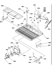 08 - Machine Compartment parts for Amana Refrigerator SX322S2L / P1307302W L from AppliancePartsPros.com
