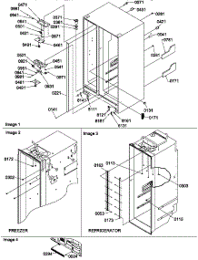 02 - Cabinet Parts & Toe Grille parts for Amana Refrigerator SX322S2W / P1313801W W from AppliancePartsPros.com