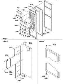 08 - Ref Door parts for Amana Refrigerator SX322S2W / P1313801W W from AppliancePartsPros.com