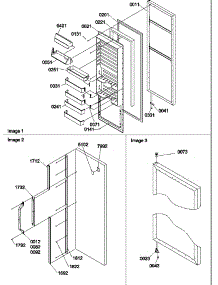 05 - Fz Door Accessories parts for Amana Refrigerator SX322S2W / P1307303W W from AppliancePartsPros.com