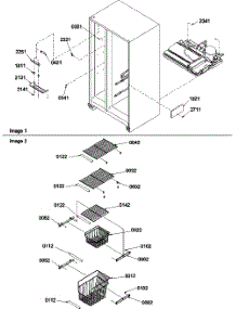 07 - Freezer Shelves And Lights parts for Amana Refrigerator SX522VE / P1320501W E from AppliancePartsPros.com