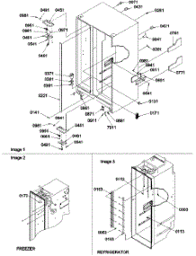 02 - Cabinet Parts & Toe Grille parts for Amana Refrigerator SX522VW / P1320501W W from AppliancePartsPros.com