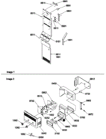 03 - Control Assy parts for Amana Refrigerator SX522VW / P1320501W W from AppliancePartsPros.com