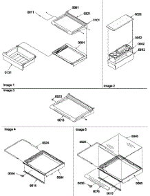04 - Deli, Shelves, Crisper Assemblies parts for Amana Refrigerator SX522VW / P1320501W W from AppliancePartsPros.com